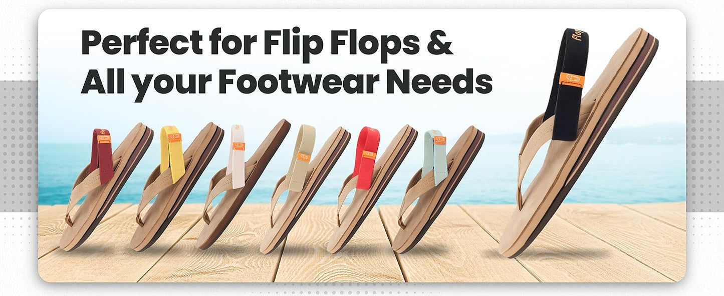 2 Flopstraps Flip Flops Comfy Soft Velcro Back Straps Like Chaco Holds Flip-Flops on