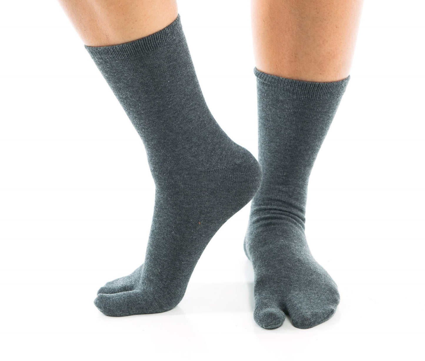 1 Pair - V-Toe Flip Flop Tabi Socks - White Solid Casual