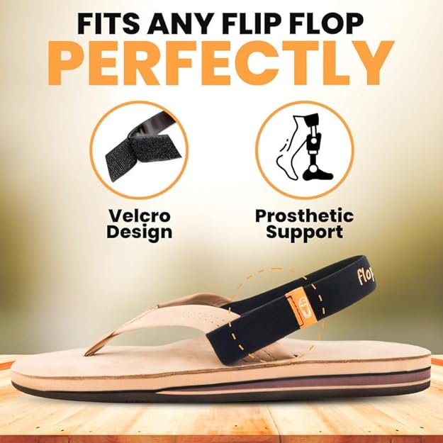 2 Flopstraps Flip Flops Comfy Soft Velcro Back Straps Like Chaco Holds Flip-Flops on