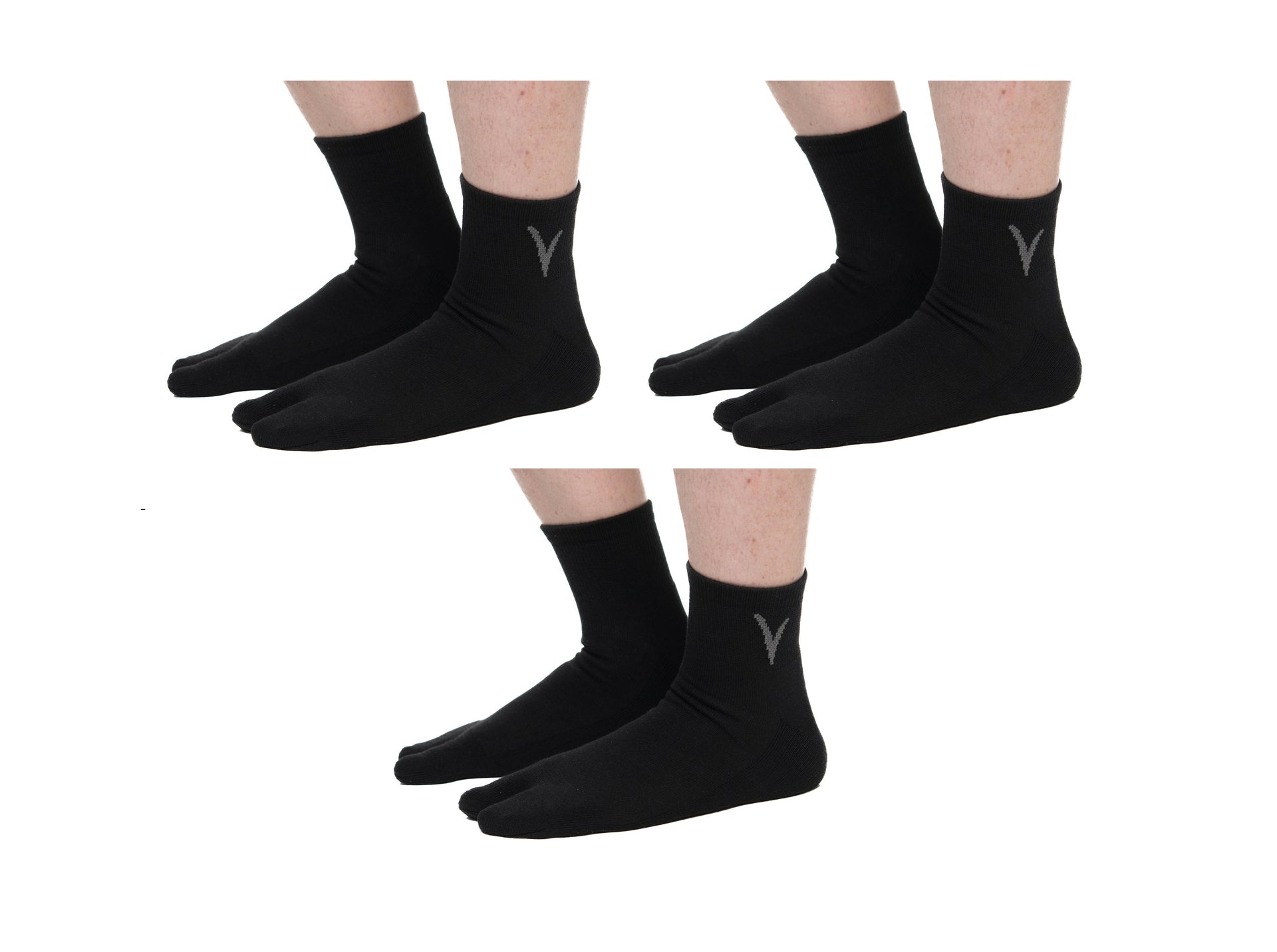 V-Toe Big Flip-Flop Tabi Split Toe Wool Socks For Men & Women