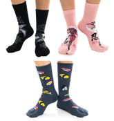 V-Toe Flip Flop Tabi Toe Socks - Solids, Stripes, Patterns Style – V ...