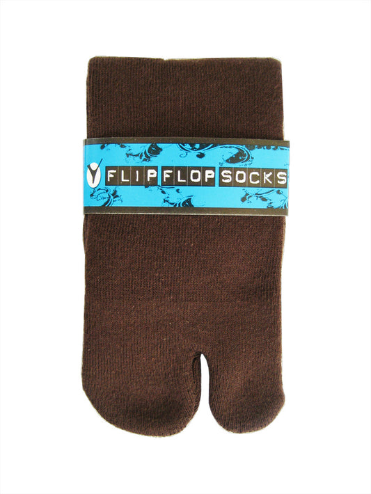 Brown Flip-Flop Tabi Socks
