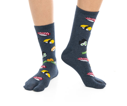 1 Pair - V-Toe Flip Flop Tabi Socks - Sushi Socks